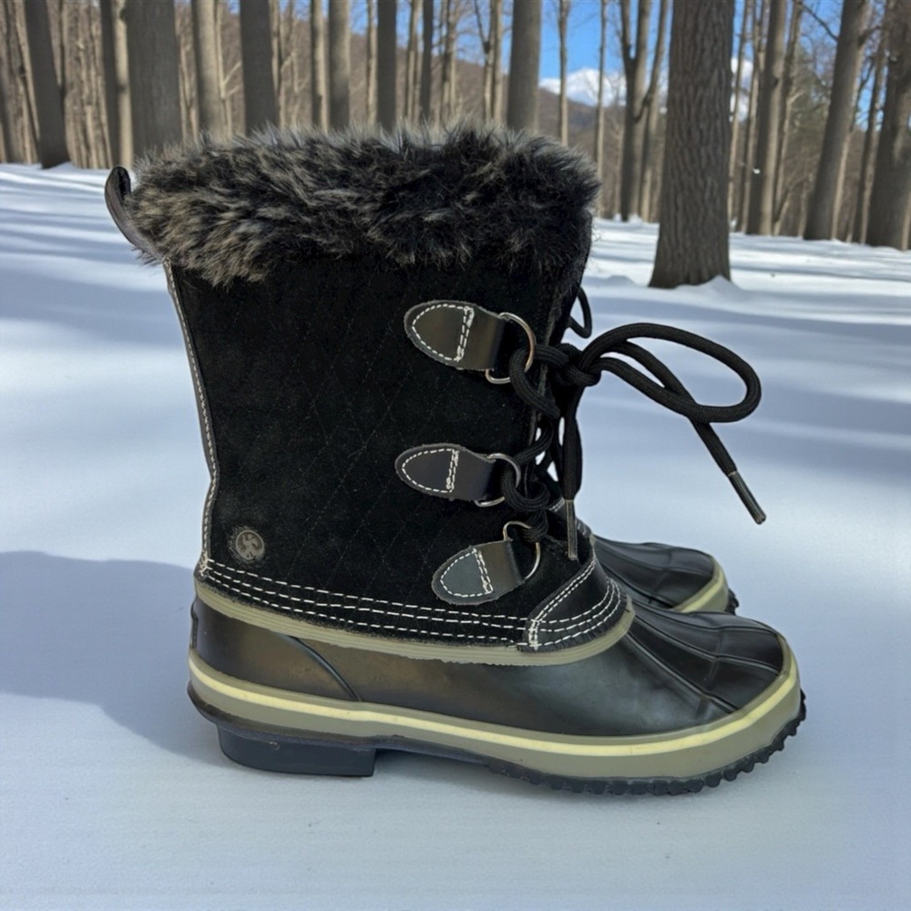 Northside Womens Sz 6 Snow Winter Boots Thinsulate Faux Fur Waterproof Worn Once
